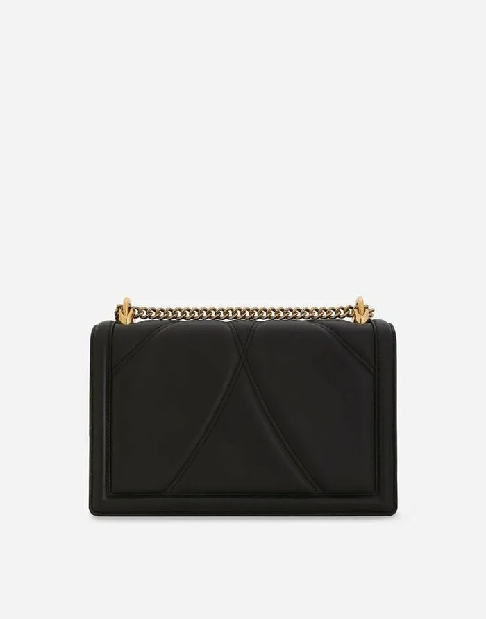 Dolce and Gabbana Shoulder And Crossbody Bags Women Large Devotion Bag In Quilted Nappa Leather Black
