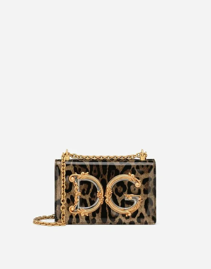 Dolce and Gabbana Shoulder And Crossbody Bags Women Medium DG Girls Shoulder Bag Animal Print Dolce and Gabbana Shoulder And Crossbody Bags Women Medium DG Girls Shoulder Bag Animal Print