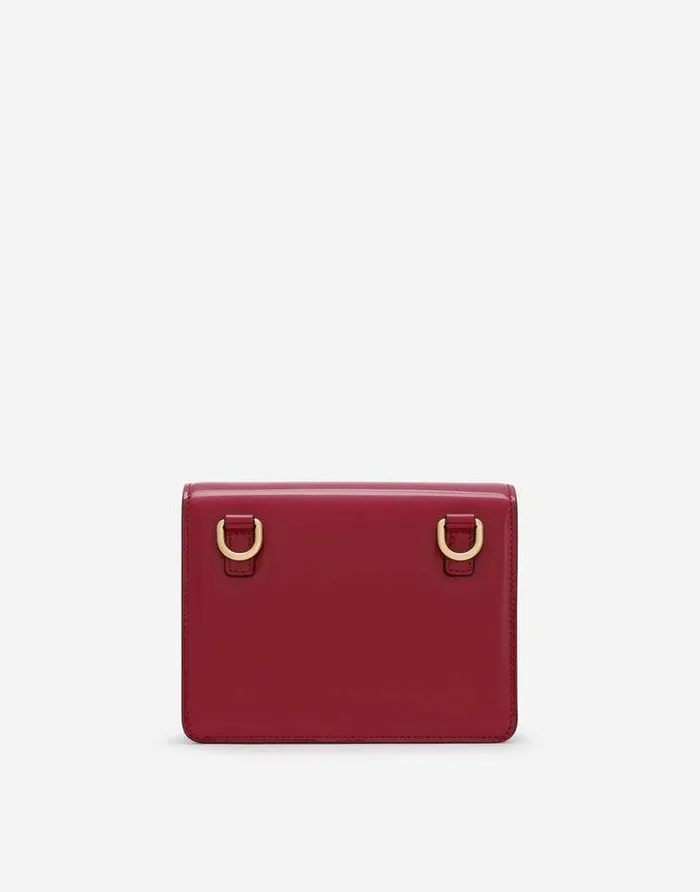 Dolce and Gabbana Shoulder And Crossbody Bags Women Polished Calfskin 35 Crossbody Bag Fuchsia