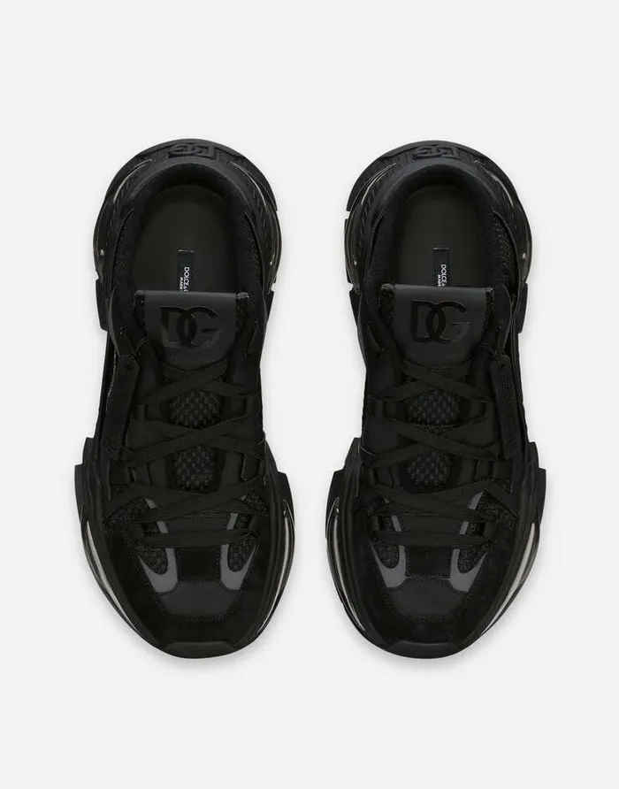 Dolce and Gabbana Sneakers Men Mixedmaterial Airmaster Mule Sneakers Black Dolce and Gabbana Sneakers Men Mixedmaterial Airmaster Mule Sneakers Black