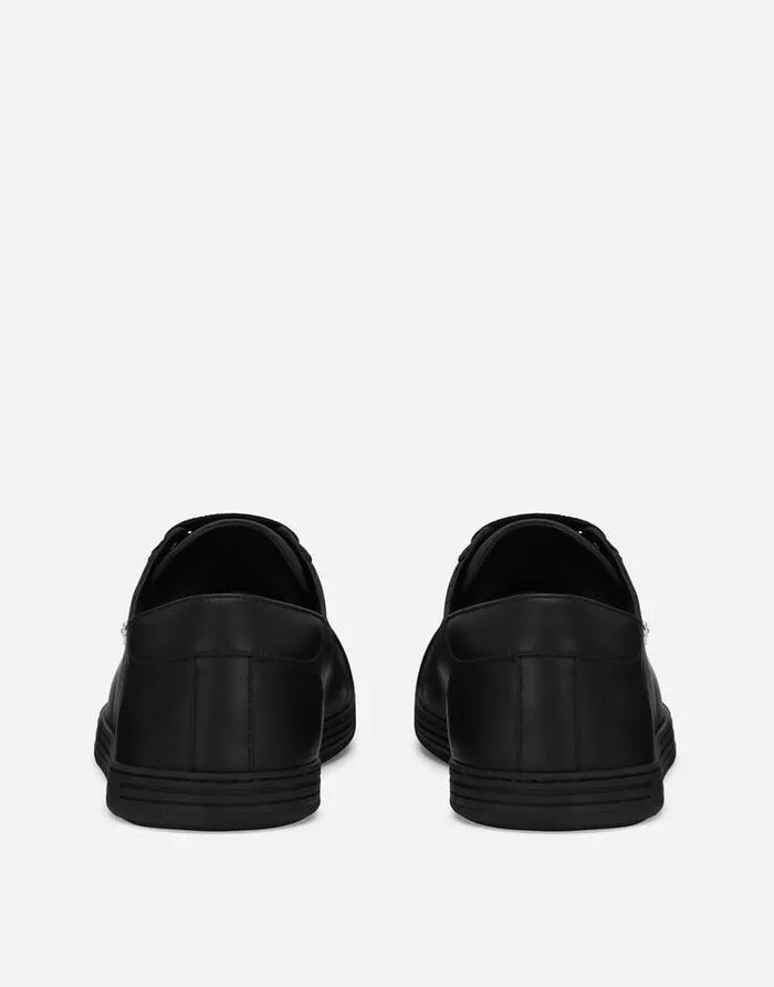 Dolce and Gabbana Sneakers Men Saint Tropez Calfskin Sneakers Black Dolce and Gabbana Sneakers Men Saint Tropez Calfskin Sneakers Black