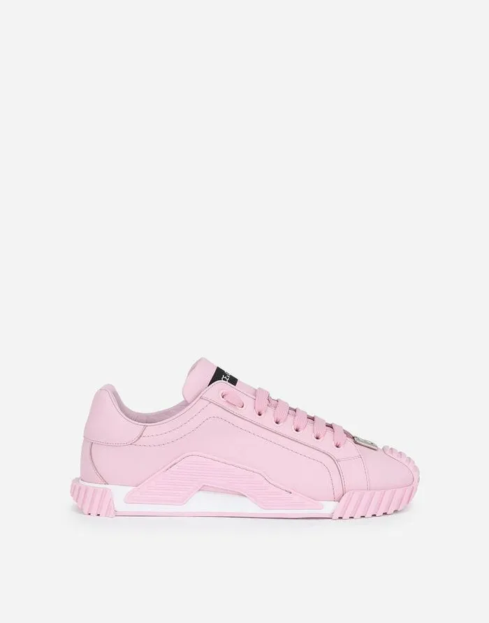 Dolce and Gabbana Sneakers Women Calfskin NS1 Sneakers With DG Logo Pink