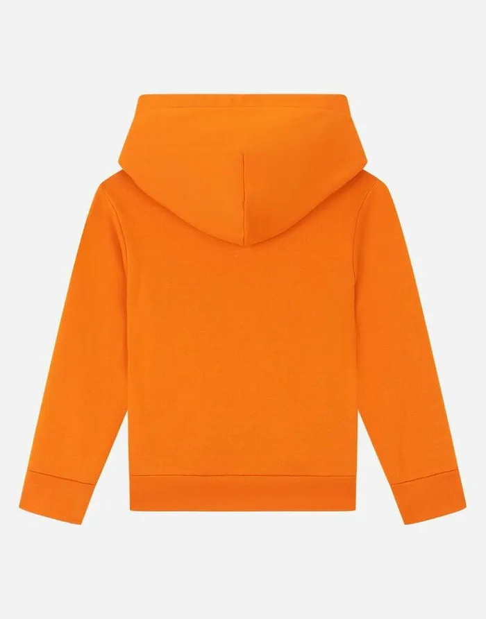 Dolce and Gabbana TShirts And Sweatshirts Children Jersey Hoodie With Logo Plate Orange Dolce and Gabbana TShirts And Sweatshirts Children Jersey Hoodie With Logo Plate Orange
