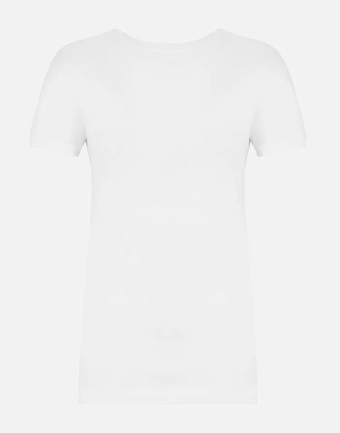Dolce and Gabbana TShirts And Sweatshirts Women Shortsleeved Jersey Tshirt White Dolce and Gabbana TShirts And Sweatshirts Women Shortsleeved Jersey Tshirt White