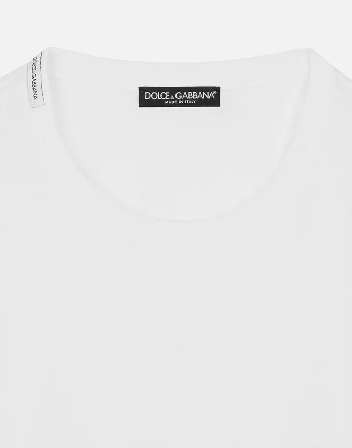 Dolce and Gabbana TShirts And Sweatshirts Women Shortsleeved Jersey Tshirt White Dolce and Gabbana TShirts And Sweatshirts Women Shortsleeved Jersey Tshirt White