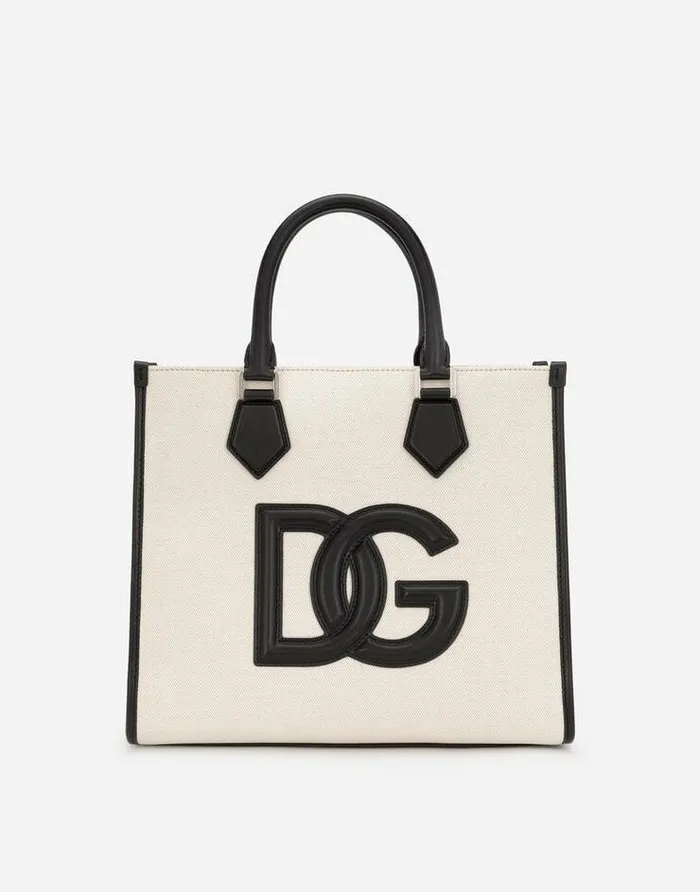 Dolce and Gabbana Totes WomenMen Canvas Shopper With Calfskin Nappa Details Multicolor Dolce and Gabbana Totes WomenMen Canvas Shopper With Calfskin Nappa Details Multicolor