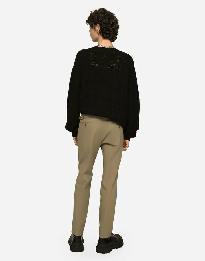 Dolce and Gabbana Trousers And Shorts Men Stretch Cotton And Cashmere Pants Brown Dolce and Gabbana Trousers And Shorts Men Stretch Cotton And Cashmere Pants Brown