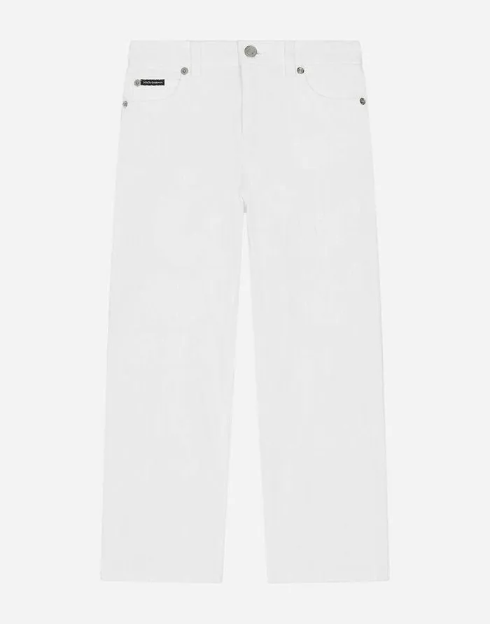 Dolce and Gabbana Trousers And Skirts Children 5pocket Ripped Denim Jeans Multicolor Dolce and Gabbana Trousers And Skirts Children 5pocket Ripped Denim Jeans Multicolor