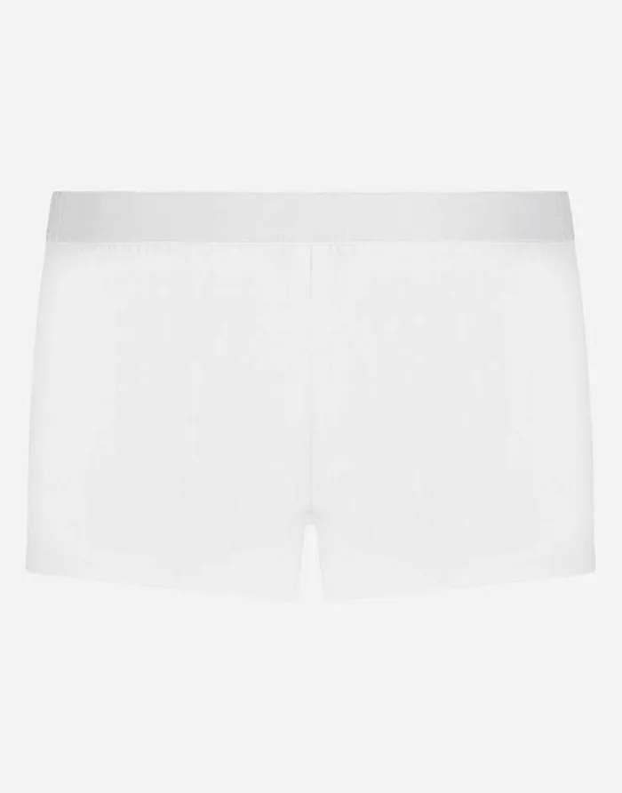 Dolce and Gabbana Underwear And Loungewear Men Boxers In Stretch Cotton White Dolce and Gabbana Underwear And Loungewear Men Boxers In Stretch Cotton White
