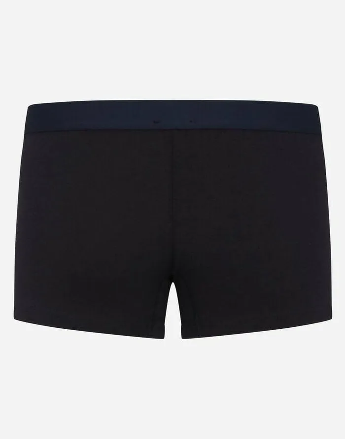 Dolce and Gabbana Underwear And Loungewear Men Twowaystretch Cotton Jersey Boxers Blue Dolce and Gabbana Underwear And Loungewear Men Twowaystretch Cotton Jersey Boxers Blue