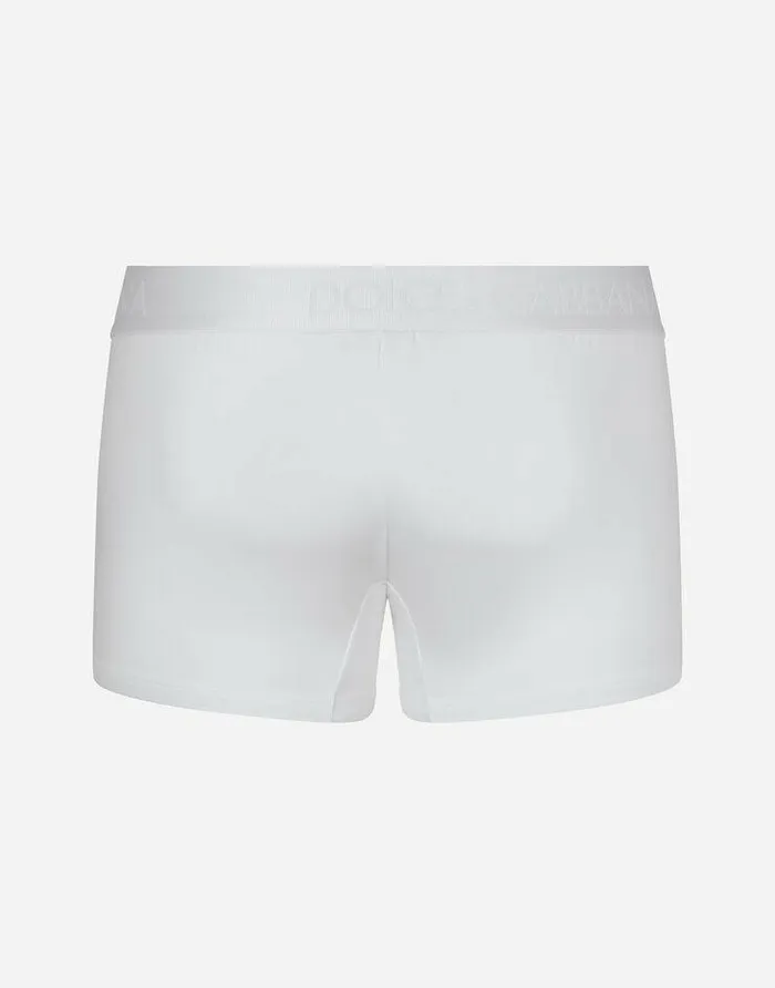 Dolce and Gabbana Underwear And Loungewear Men Twowaystretch Jersey Regularfit Boxers White Dolce and Gabbana Underwear And Loungewear Men Twowaystretch Jersey Regularfit Boxers White