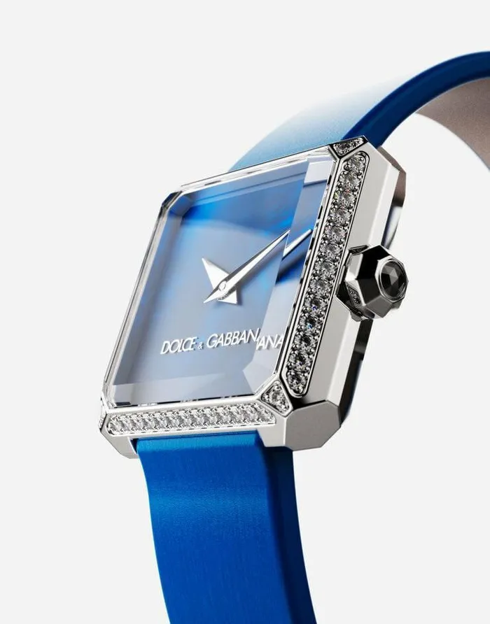 Dolce and Gabbana WatchesandStraps Women Sofia Steel Watch With Colorless Diamonds Blue Dolce and Gabbana WatchesandStraps Women Sofia Steel Watch With Colorless Diamonds Blue