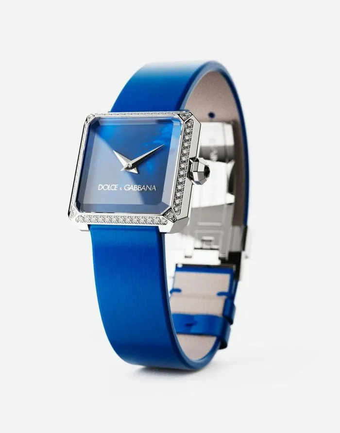 Dolce and Gabbana WatchesandStraps Women Sofia Steel Watch With Colorless Diamonds Blue Dolce and Gabbana WatchesandStraps Women Sofia Steel Watch With Colorless Diamonds Blue