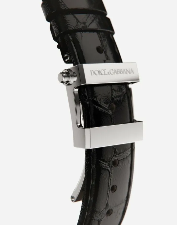 Dolce and Gabbana Watches Men Steel And Tigers Eye Watch Black Dolce and Gabbana Watches Men Steel And Tigers Eye Watch Black