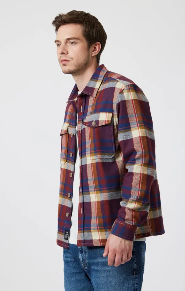 Double Pocket Check Shirt In Paprika Check Men Mavi Jeans Shirts Double Pocket Check Shirt In Paprika Check Men Mavi Jeans Shirts