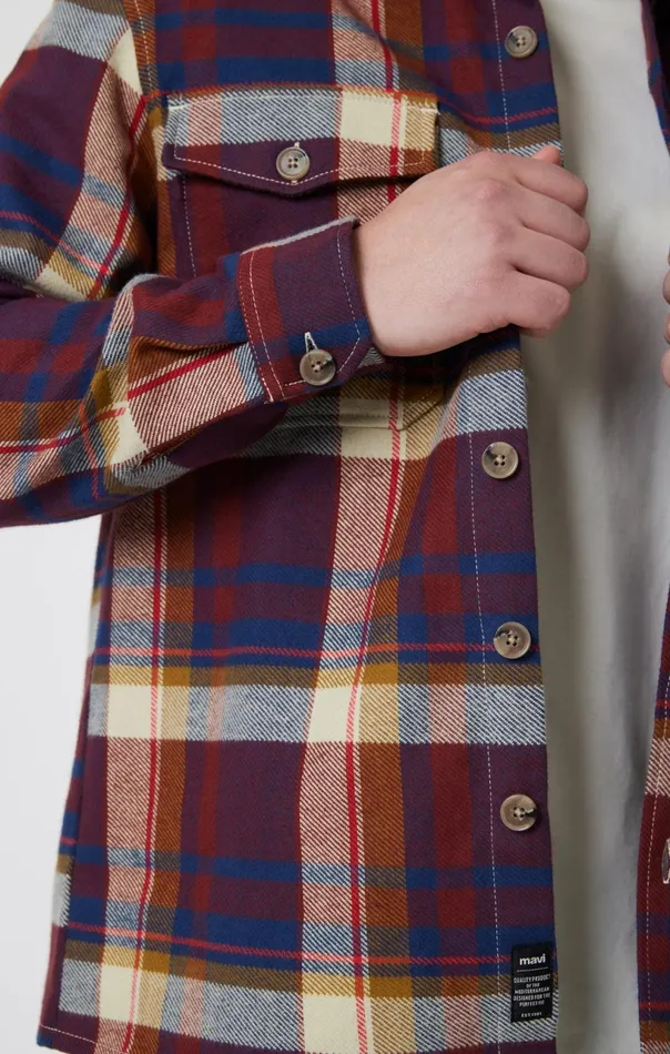 Double Pocket Check Shirt In Paprika Check Men Mavi Jeans Shirts Double Pocket Check Shirt In Paprika Check Men Mavi Jeans Shirts