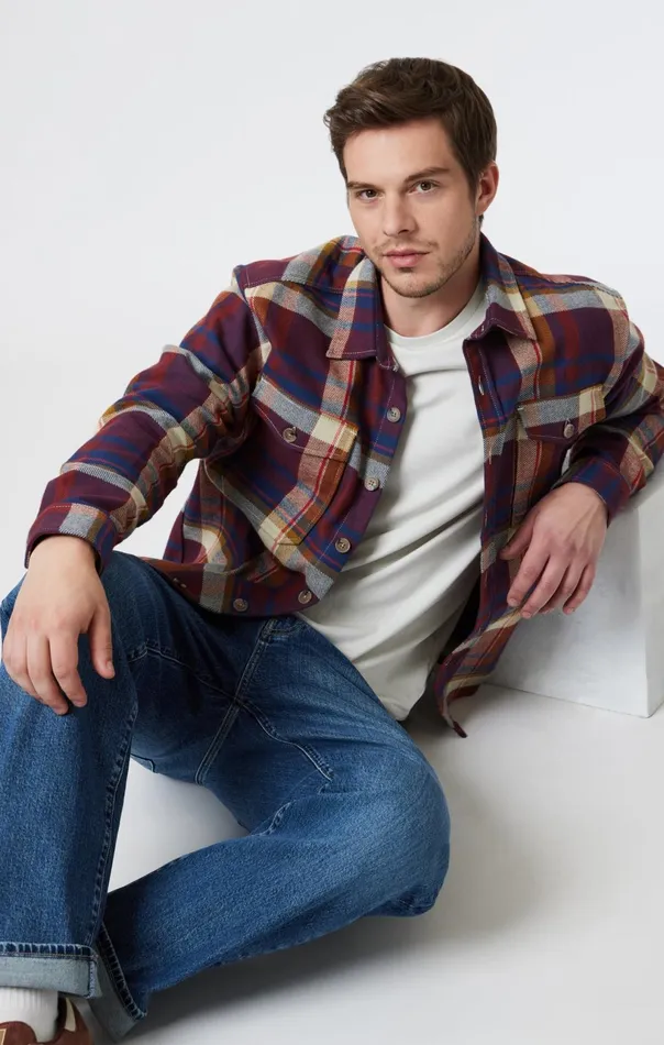 Double Pocket Check Shirt In Paprika Check Men Mavi Jeans Shirts Double Pocket Check Shirt In Paprika Check Men Mavi Jeans Shirts