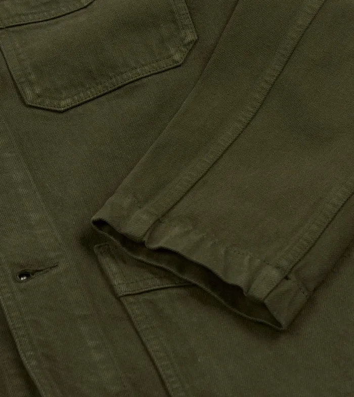 Drake039s Green Heavy Twill Cotton FivePocket Chore Jacket 8211 Clothing
