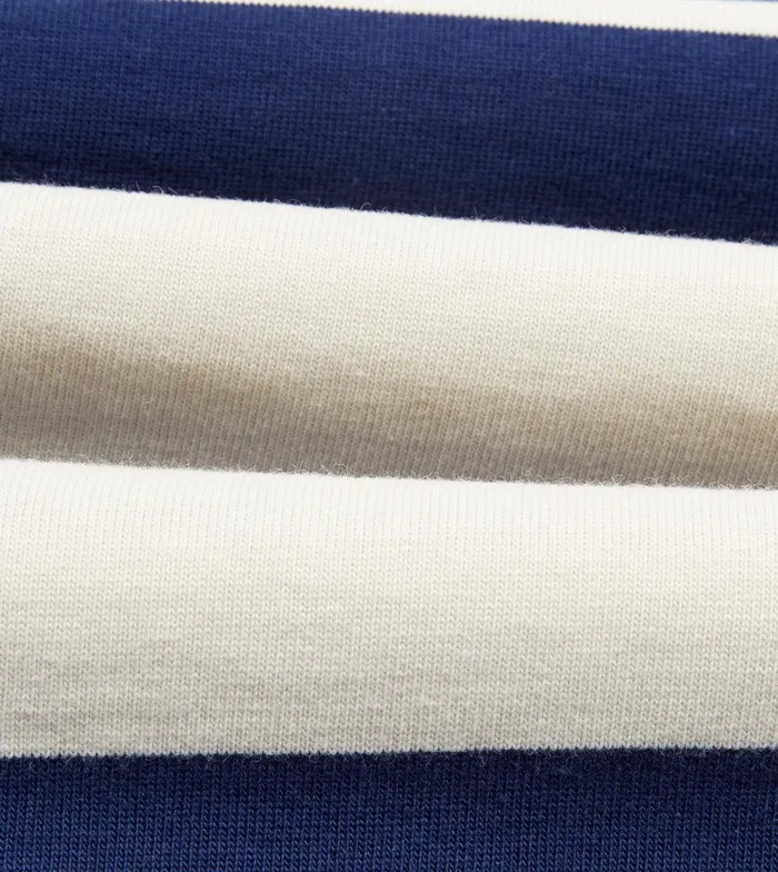 Drake039s Navy And Ecru Stripe Cotton Rugby Shirt 8211 ClothingShirts