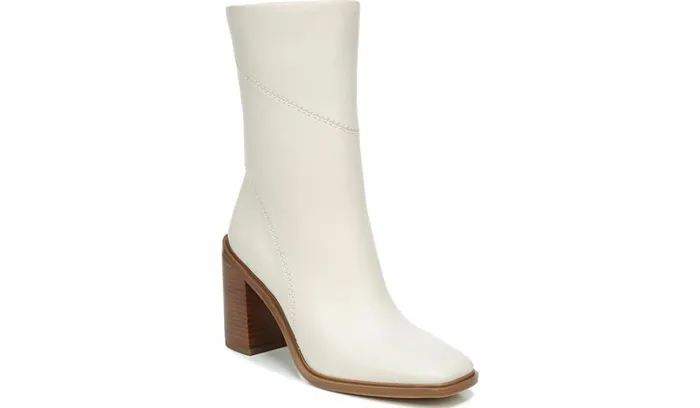 Dress Boots Women Franco Sarto Franco Stevie Block Heel Boot Putty Leather