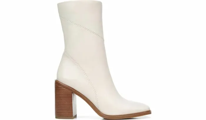 Dress Boots Women Franco Sarto Franco Stevie Block Heel Boot Putty Leather