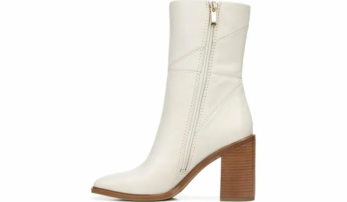 Dress Boots Women Franco Sarto Franco Stevie Block Heel Boot Putty Leather