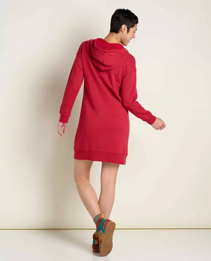 Dresses Hemp Daybreaker Hooded Dress Berry ToadandCo Women8217s