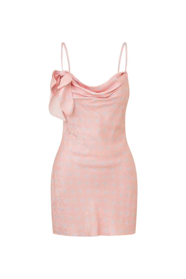 Dresses Women LoveShackFancy Cambrette Slip Mini Dress Dusty Quartz