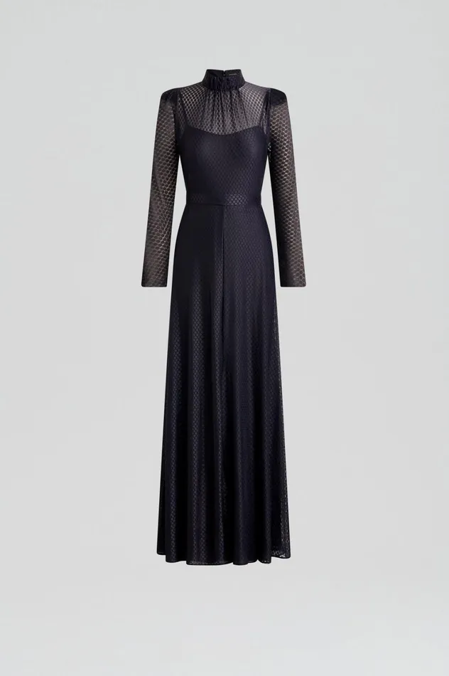 Dresses Women Scanlan Theodore FRENCH LACE DRESS Navy Dresses Women Scanlan Theodore FRENCH LACE DRESS Navy