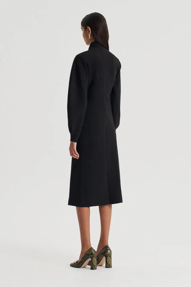 Dresses Women Scanlan Theodore SOFT ROLL NECK DRESS Black Dresses Women Scanlan Theodore SOFT ROLL NECK DRESS Black
