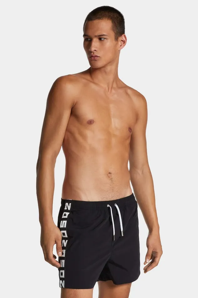 Dsquared2 Beachwear Dsq2 Swim Boxer Midi Black 8211 Men