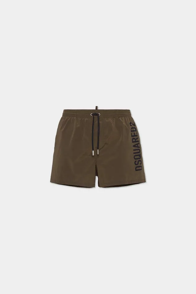 Dsquared2 Beachwear Logo Midi Swim Boxer Red 8211 Men