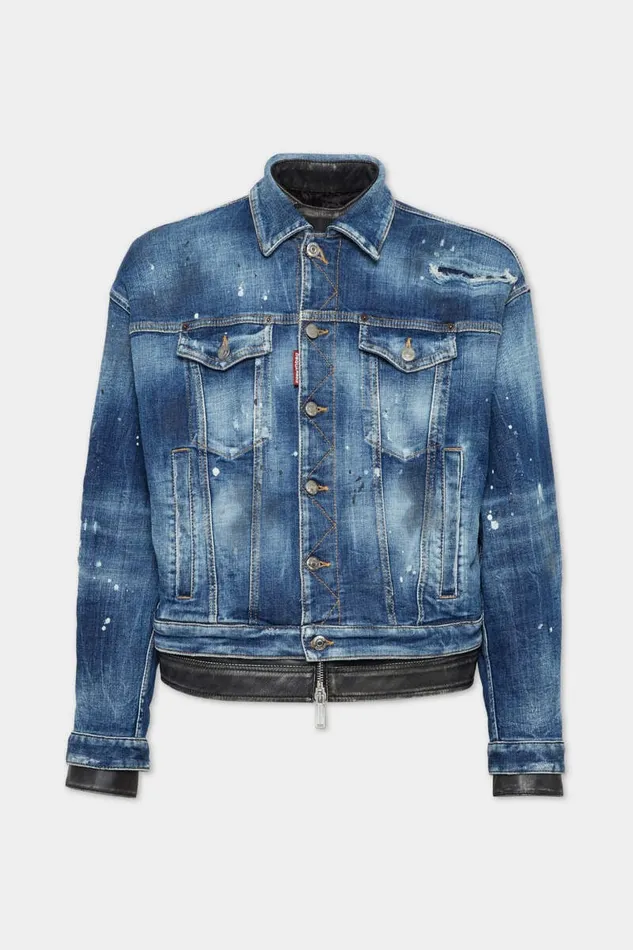 Dsquared2 Coats and Outerwear Medium Ripped Wash Rider Dan Jean Jacket Navy 8211 Men Dsquared2 Coats and Outerwear Medium Ripped Wash Rider Dan Jean Jacket Navy 8211 Men
