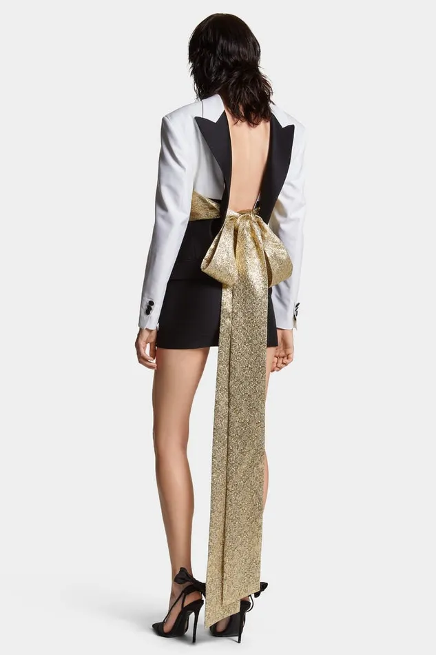 Dsquared2 Dresses and Jumpsuits Statement Dean Jacket Dress White 8211 Women