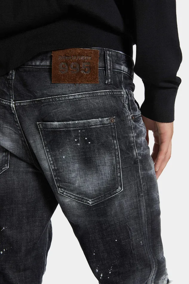 Dsquared2 Jeans Black Rocky Mountains Wash Skater Jeans 8211 Men