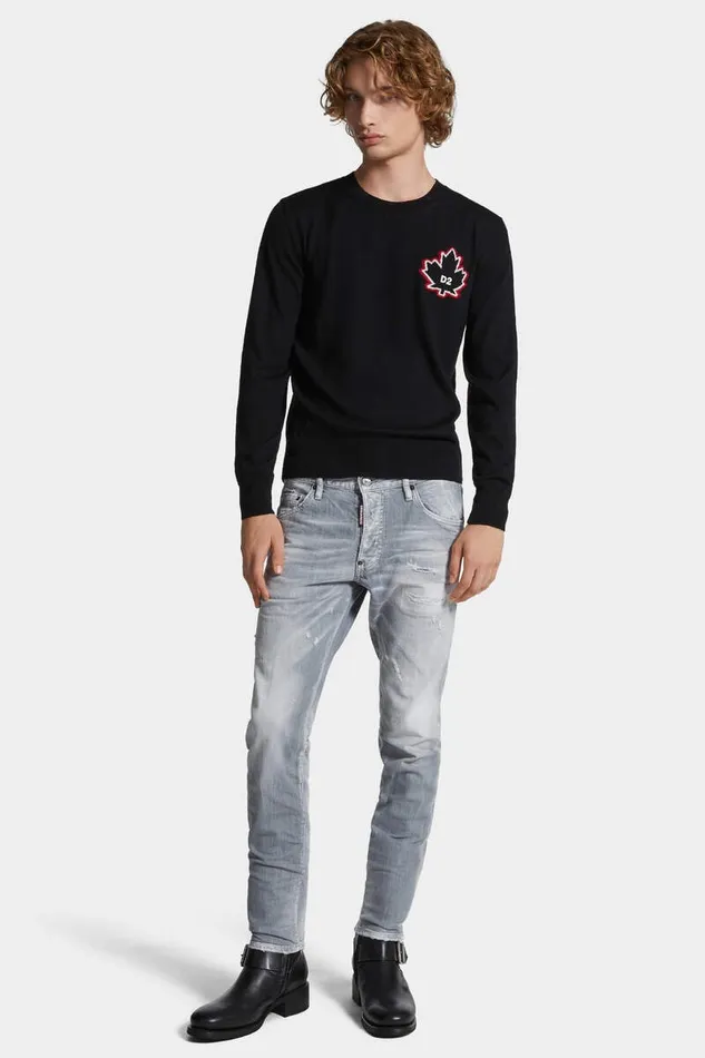 Dsquared2 Jeans Brushed Grey Wash Skater Jeans 8211 Men