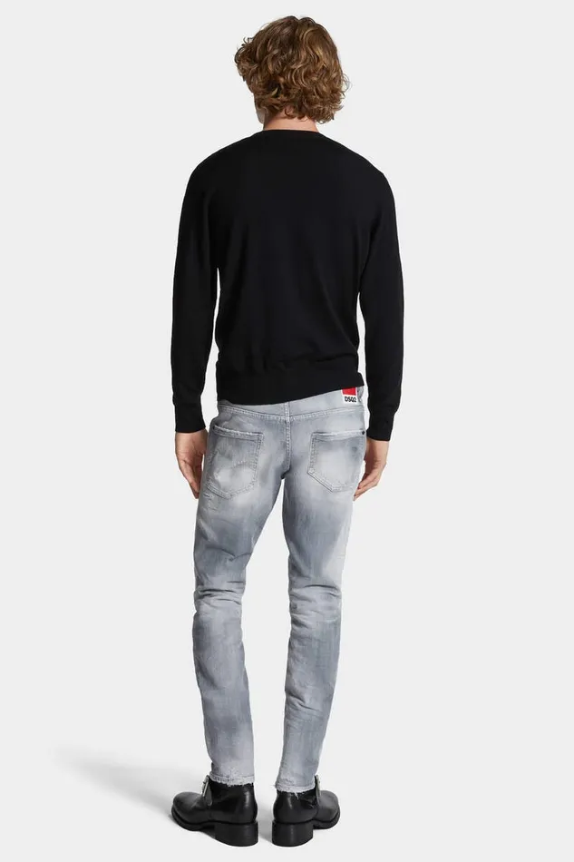 Dsquared2 Jeans Brushed Grey Wash Skater Jeans 8211 Men
