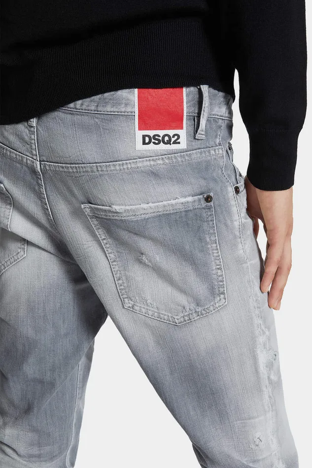 Dsquared2 Jeans Brushed Grey Wash Skater Jeans 8211 Men
