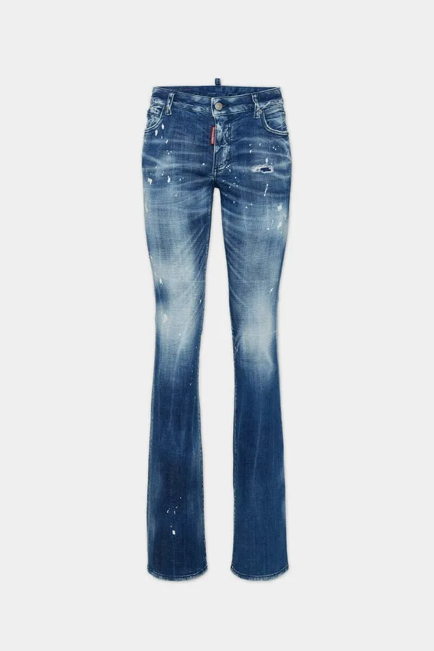 Dsquared2 Jeans Medium Filo Blu Wash Medium Waist Flare Jeans Navy 8211 Women