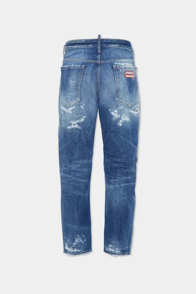 Dsquared2 Jeans Medium Super Ripped Wash Bro Jeans Navy 8211 Men