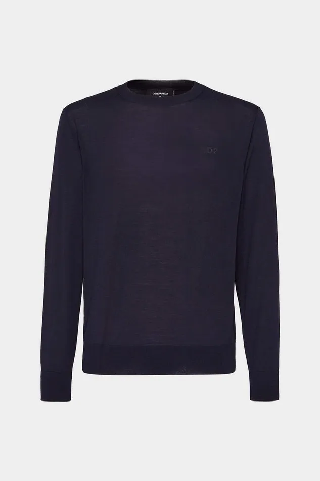 Dsquared2 Knitwear Crewneck Pullover Navy 8211 Men