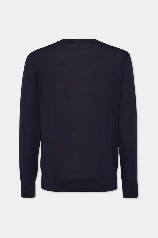 Dsquared2 Knitwear Crewneck Pullover Navy 8211 Men
