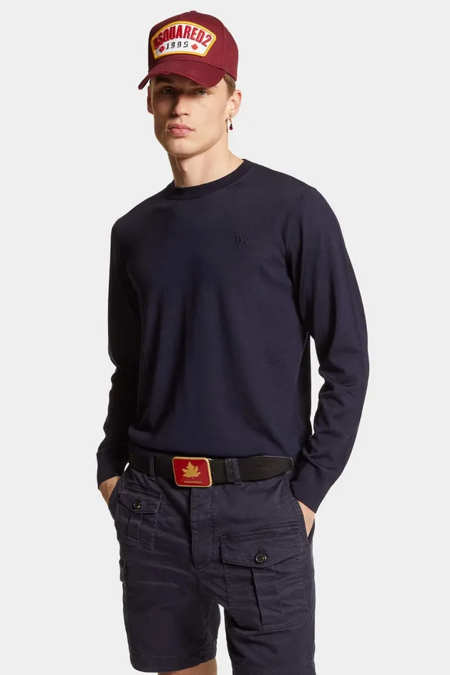 Dsquared2 Knitwear Crewneck Pullover Navy 8211 Men