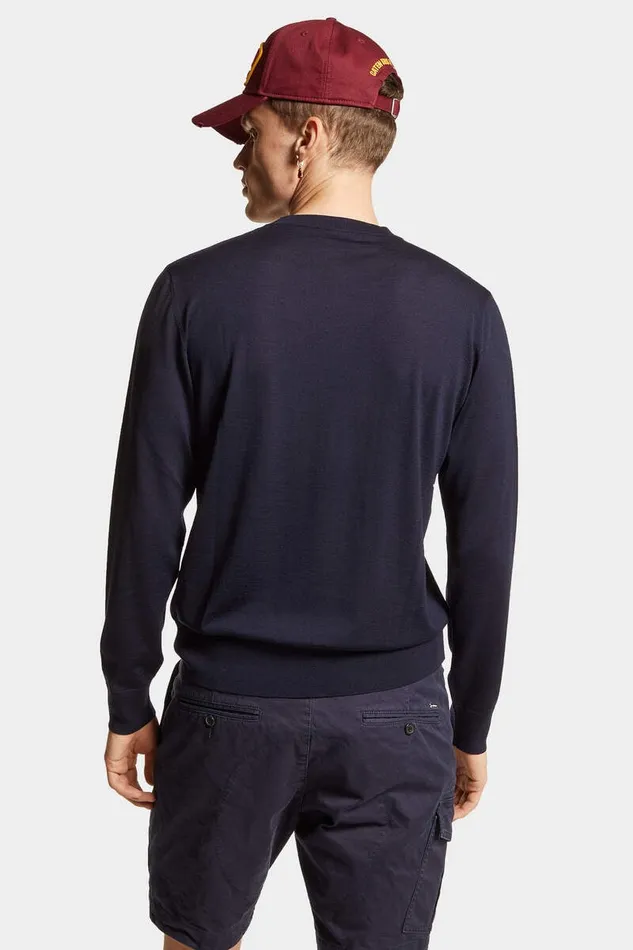 Dsquared2 Knitwear Crewneck Pullover Navy 8211 Men