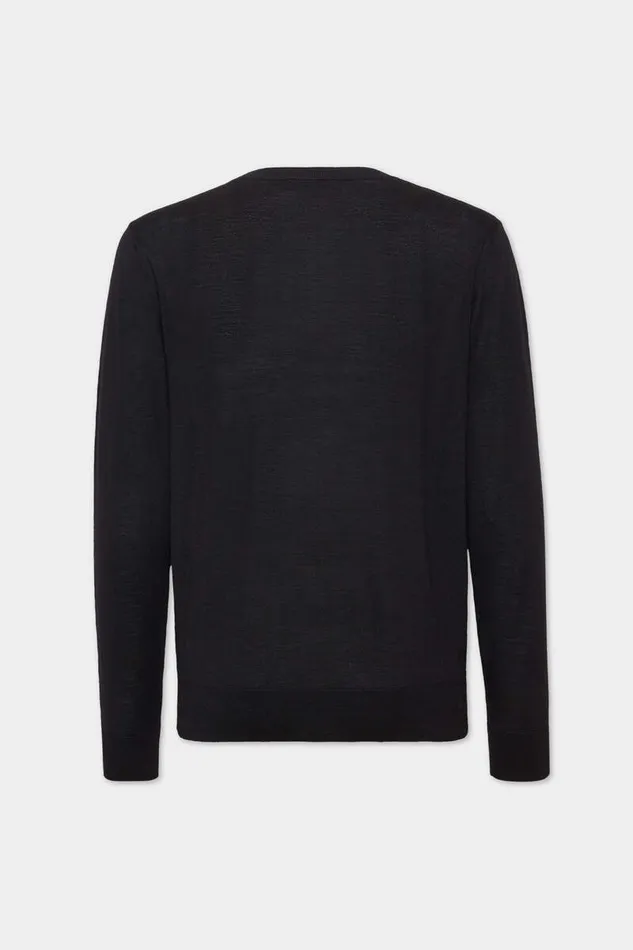 Dsquared2 Knitwear D2 Crewneck Pullover Black 8211 Men