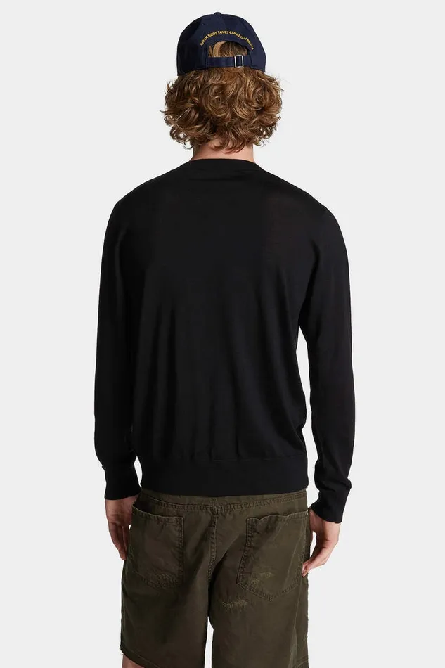 Dsquared2 Knitwear D2 Crewneck Pullover Black 8211 Men