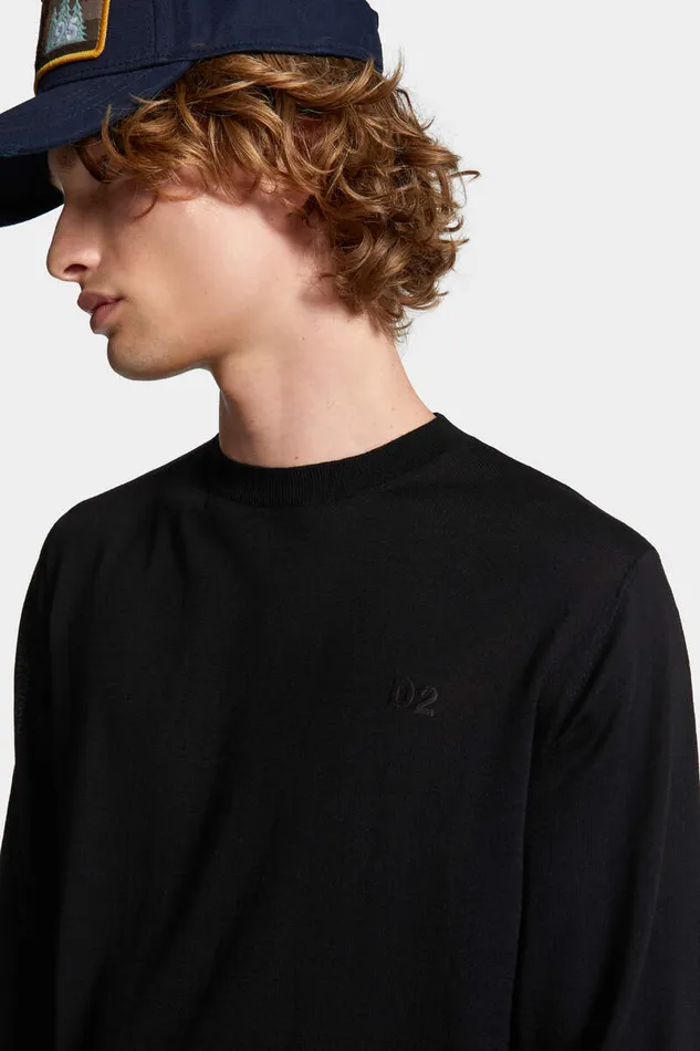 Dsquared2 Knitwear D2 Crewneck Pullover Black 8211 Men