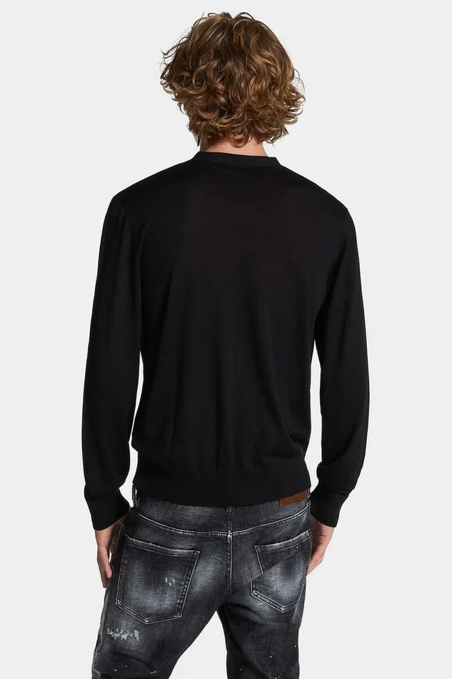 Dsquared2 Knitwear D2 Knit Cardigan Black 8211 Men