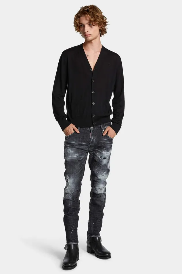 Dsquared2 Knitwear D2 Knit Cardigan Black 8211 Men