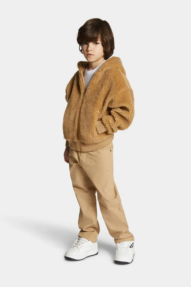 Dsquared2 Ready To Wear D2 Icon New Generation Junior Jacket Beige 8211 Kids